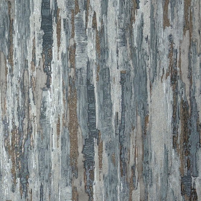 SAMPLE - Gianni Textured Plain Lustre Bark Blue Grey Wallpaper by Vymura M95700