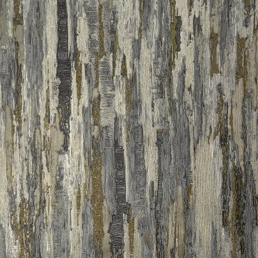 SAMPLE - Gianni Textured Plain Lustre Bark Charcoal Taupe Wallpaper by Vymura M95699