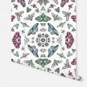SAMPLE - Glitter Bug White Multi Wallpaper by Arthouse 692308