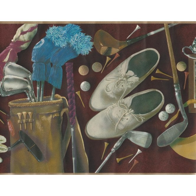 SAMPLE - Golf Burgundy Border By Imperial 241B63512