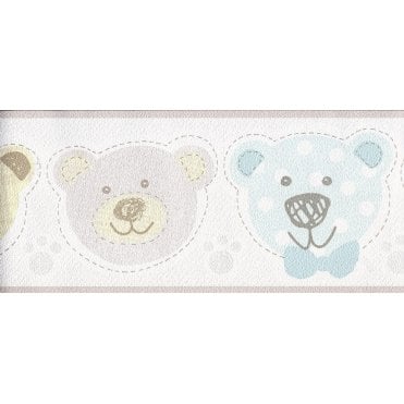SAMPLE - Happy Kids Pale Pastels Teddy Bear Border by P+S International 05577-10