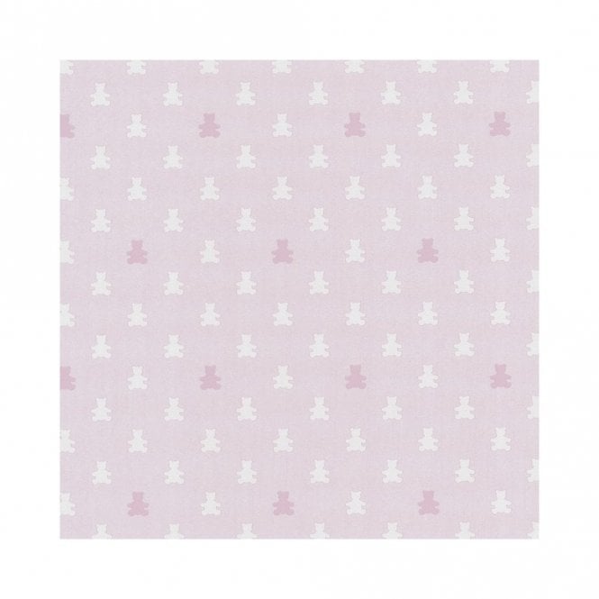 SAMPLE - Happy Kids Pastel Pink Teddy Bear Wallpaper by P+S International 05695-20