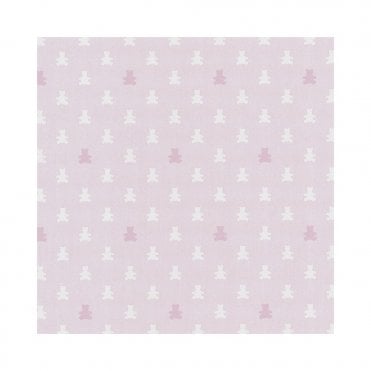 SAMPLE - Happy Kids Pastel Pink Teddy Bear Wallpaper by P+S International 05695-20