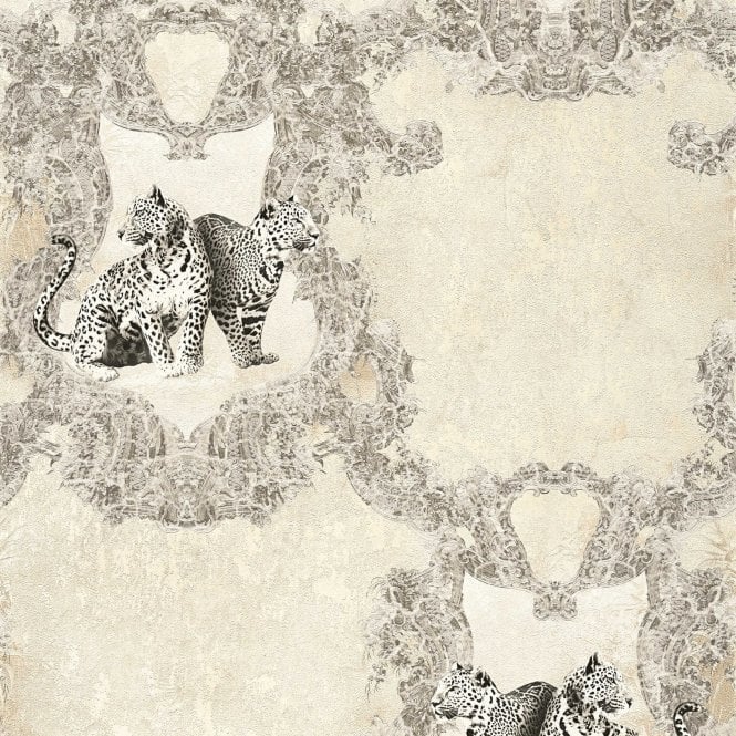 SAMPLE - Hermitage Leopard Mono Wallpaper by AS Creation 33543-1