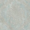 SAMPLE - History of Art Damask Blue / Silver Wallpaper by AS Creation 79049-3