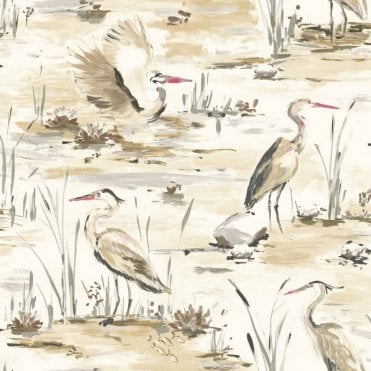 SAMPLE - Holden Premium Tancho Neutral Red Wallpaper by Holden Decor 98633