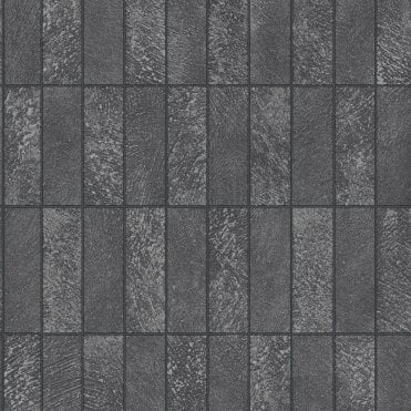 SAMPLE - Igneous Tile Black Wallpaper by Holden Decor 89280