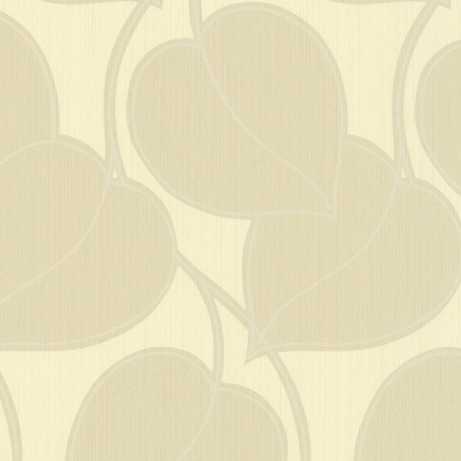 SAMPLE - Jade Soft Gold Leaf Wallpaper by AS Creation 8585-42