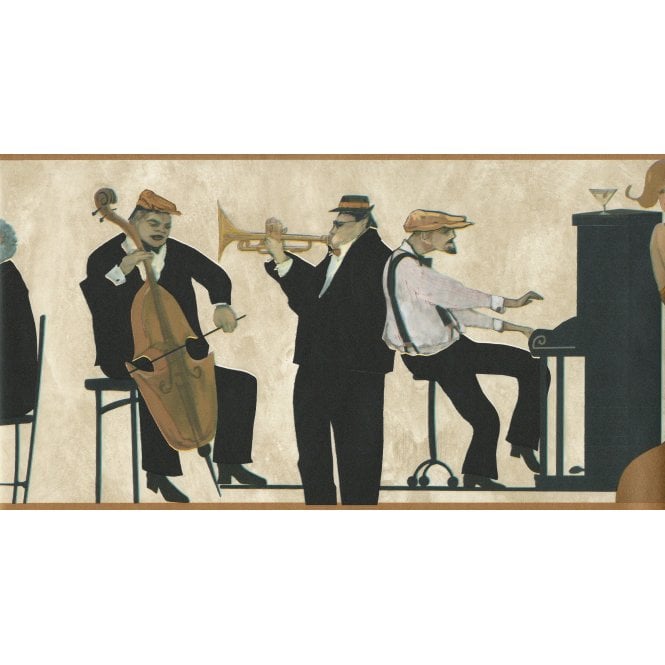 SAMPLE - Jazz Band Gold Border By Imperial B63506