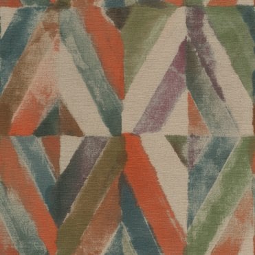 SAMPLE - Kalahari Geo Textile Beige / Green Wallpaper from Rasch 704068