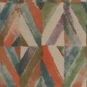SAMPLE - Kalahari Geo Textile Beige / Green Wallpaper from Rasch 704068