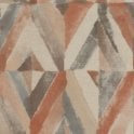 SAMPLE - Kalahari Geo Textile Beige / Orange Wallpaper from Rasch 704020