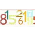 SAMPLE - Kids Party Self Adhesive 123 Bright Border by AS Creation 8956-15