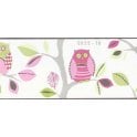 SAMPLE - Kids Party Self Adhesive Owls Border by AS Creation 8955-16