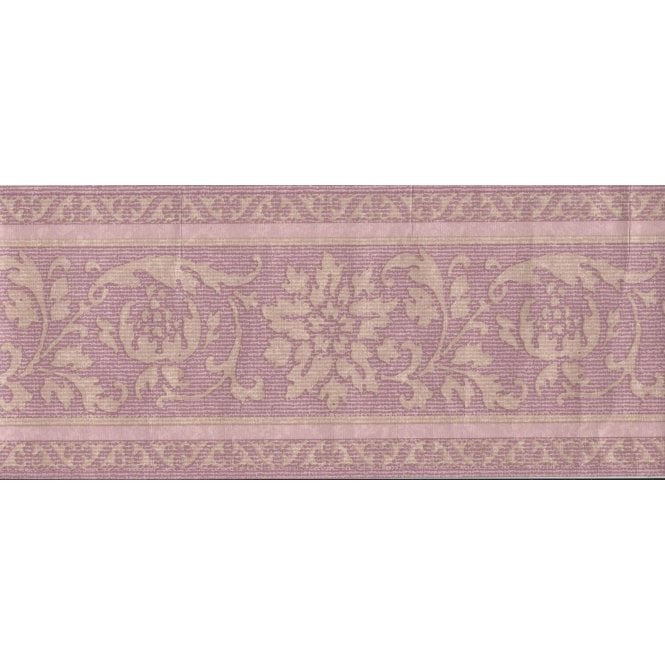 SAMPLE - Kieran Pink Stencil 10 Metre Border by House Beautiful 515722