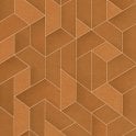 SAMPLE - Levante Cubes Terracotta / Copper Shimmer Wallpaper by Erismann 5765-11