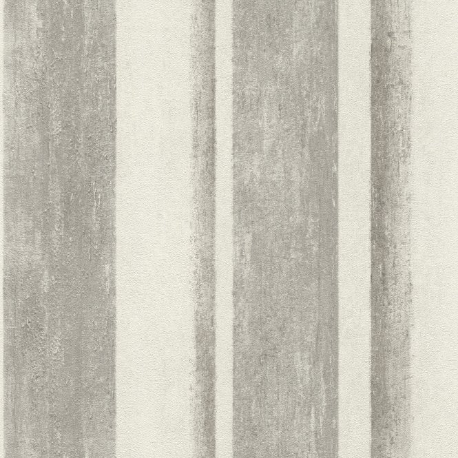 SAMPLE - Linares Chalk Stripes Grey Wallpaper from Rasch 617764