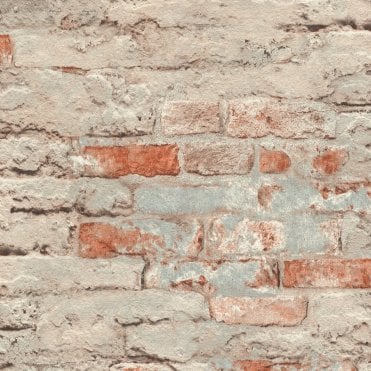 SAMPLE - Loft Style Brick Grey Mix Wallpaper from Andy Wand 649420