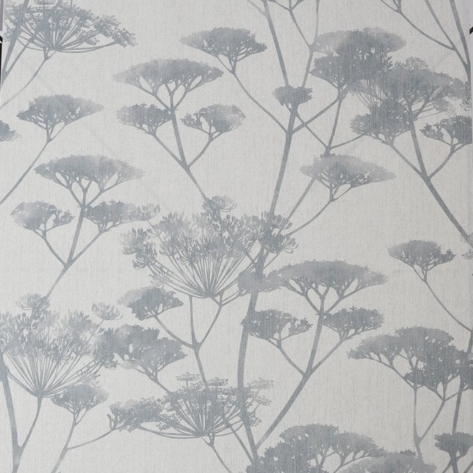 SAMPLE - Meadow Silhouette - Blue / Grey Wallpaper by Superfresco Easy 115093