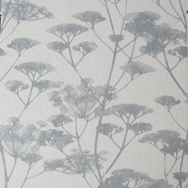 SAMPLE - Meadow Silhouette - Blue / Grey Wallpaper by Superfresco Easy 115093