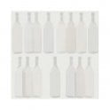 SAMPLE - Metal Spirit White & Grey Glass Bottles Wallpaper by Rasch 586005