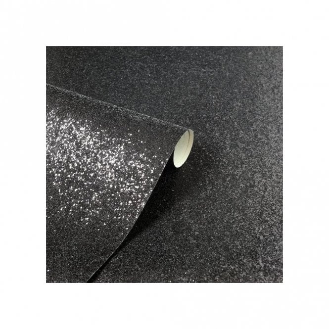 SAMPLE - Metallic Sequin Sparkle Black Wallpaper by Arthouse 900901 - A5 Sample (21.00 x 15.00 cm)