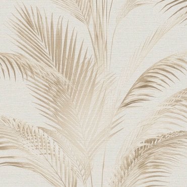 SAMPLE - Metropolis Palm Jungle Natural Beige Wallpaper by Michalsky Living 6 39980-1