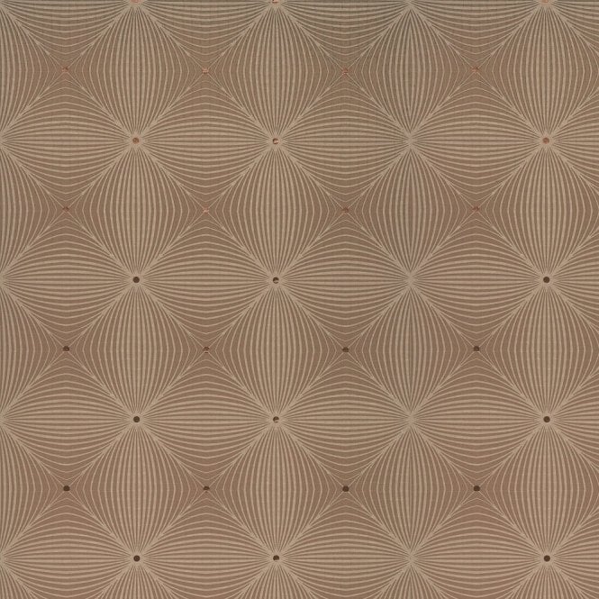 SAMPLE - Metropolitan Optical Check Taupe Wallpaper by GranDeco Galerie 61106