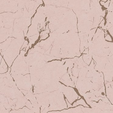 SAMPLE - Metropolitan Stories Alena Metallic Marble Pink Wallpaper by AS Creation 37855-4