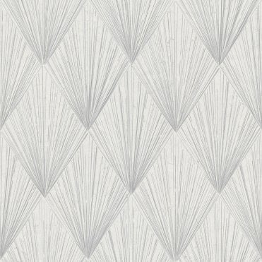SAMPLE - Metropolitan Stories AVA Deco Silver Wallpaper by AS Creation 37864-1