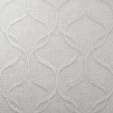 SAMPLE - Milano Wave Trellis Off White Wallpaper by Fine Decor M95620