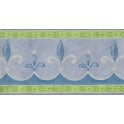 SAMPLE - Minette Fleur De Lys Lilac Self Adhesive Border 354451