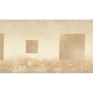 SAMPLE - Modern Ombre Square Motif Yellow / Silver 10 Metre Border by Brandenburger 308-1