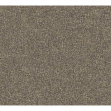 SAMPLE - New Elegance Uni Brown / Gold Wallpaper by AS Creation 37548-4