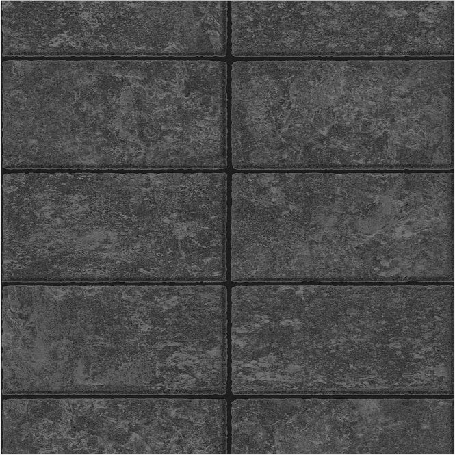 SAMPLE - New Slate Stretch - Charcoal Wallpaper by Graham & Brown 115617