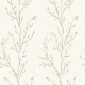 SAMPLE - Oakdale Tree Cream and Gold Wallpaper by Sartoria 7854