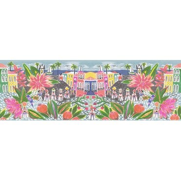 SAMPLE - Oilily Home Multi Coloured City Border by AS Creation 96130-1