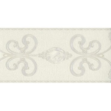 SAMPLE - Only Borders 10 Jewel Ivory Self Adhesive Border 36916-2