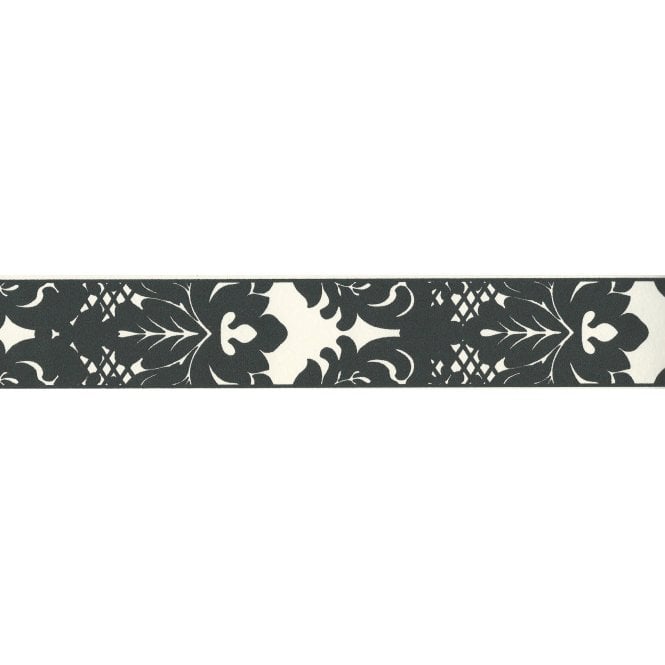 SAMPLE - Only Borders Damask Narrow Black / White Border by AS Creation 96214-1