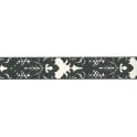 SAMPLE - Only Borders Damask Narrow Black / White Border by AS Creation 96214-1
