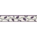 SAMPLE - Only Borders Leaf Trail Purple Self Adhesive Narrow Border by AS Creation 2622-26
