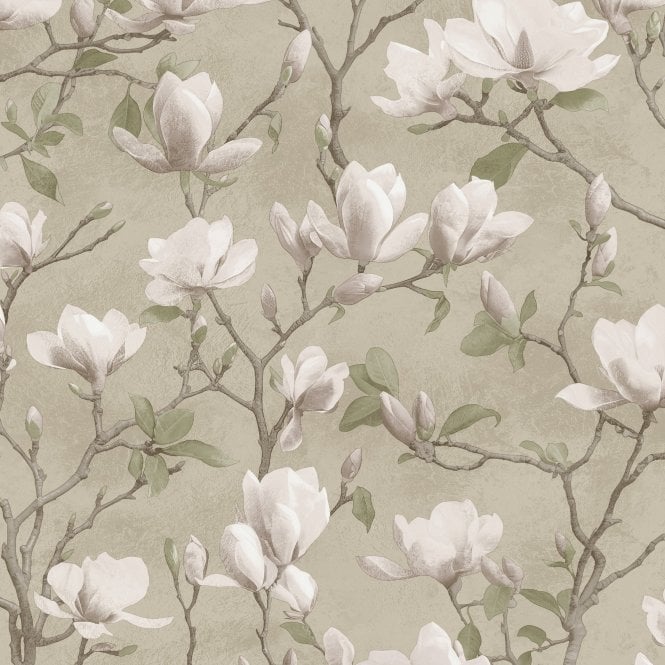 SAMPLE - Opus Petalina Beige / Pink Heavyweight Vinyl Wallcovering by Holden Decor 36400