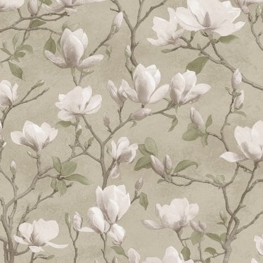 SAMPLE - Opus Petalina Beige / Pink Heavyweight Vinyl Wallcovering by Holden Decor 36400