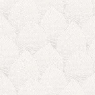 SAMPLE - Orion Beautiful Leaves Taupe / Grey Wallpaper by Grandeco Vertical Art ON3003