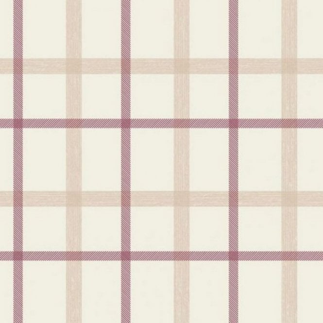 SAMPLE - Plaid Russet Textured Check Wallpaper by Superfresco 20-540