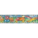 SAMPLE - Planes, Trains & Autos Multi Self Adhesive Border by Readyroll 31359