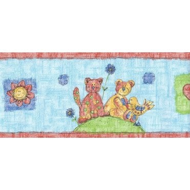 SAMPLE - Playaway Aqua Border by Wilson Wilcox 1439/81