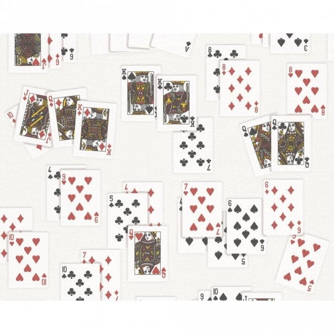 SAMPLE - Playing Cards Wallpaper White by AS Creation 2981-19