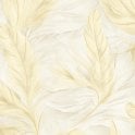 SAMPLE - Plume Cream / Gold Feather Wallpaper by Sartoria 7872