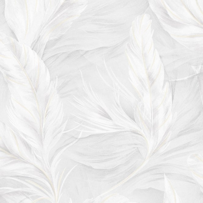 SAMPLE - Plume Ivory Feather Wallpaper by Sartoria 7870